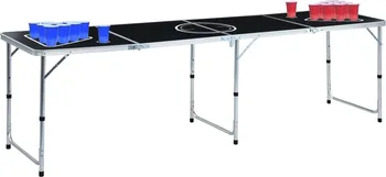 Stůl na stolní tenis vidaXL Skládací stůl na beer pong + kelímky + míčky 240 cm