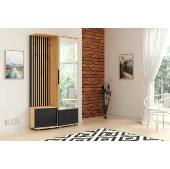 Předsíňová stěna Předsíňová stěna pravá craft zlatý/černá SORETO