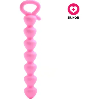 VšeNaSex.cz Silikonové anální kuličky Beads růžové