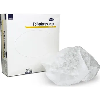 rouška Čepice Foliodress Cap Univerzal – bílá, 100 ks