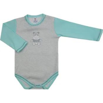 Kojenecké body hrošík tyrkysová - vel. 98