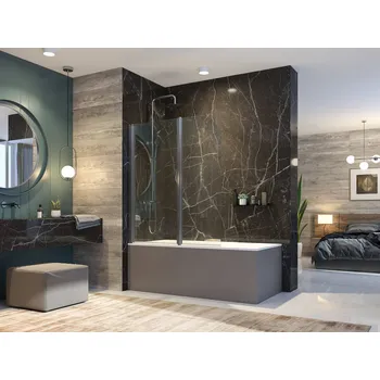 Vanová zástěna Aquatek GLASS L22 120x140cm Vanová zástěna dvoudílná