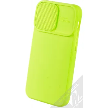Pouzdro na mobilní telefon 1Mcz CamShield Soft ochranný kryt pro Apple iPhone 13 mini limetkově zelená (lime green)