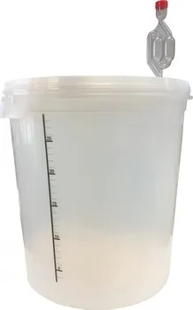 Kvasný kbelík s víkem plastový 30 l