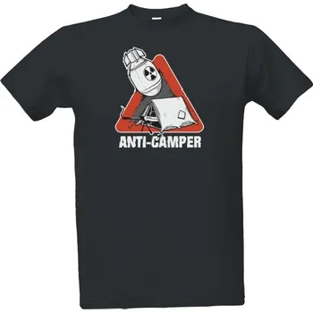 Tričko s potiskem Anti-Camper - Pánské pánské