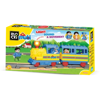 ostatní stavebnice Blocki Mubi Veselý vláček 36 dílků