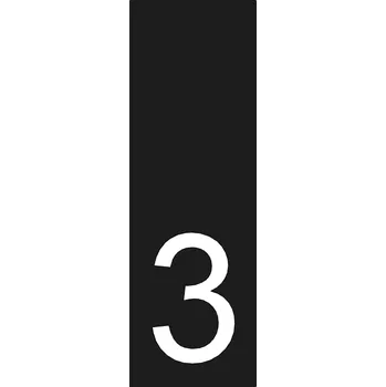 Domovní cedule Lakované číslo domu 3