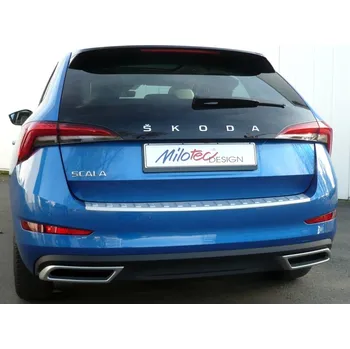 Koncovka výfuku Dummy - koncovky výfuku (Alu Brush) Škoda Scala | Milotec