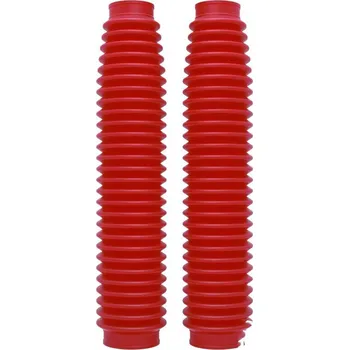 Kryty předních vidlic, prachovky, harmoniky, manžety předních vidlic POLISPORT 350x41x58x28mm červené