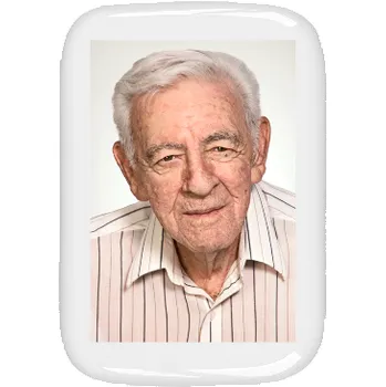 Smuteční dekorace Keramické foto na hrob, obdélník kulaté rohy, 11 x 14,5 cm, barevný, bez dekoru