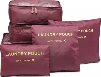 Příslušenství k zavazadlu Laundry Pouch Happy Travel sada cestovních organizéru 6 ks