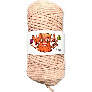 Příze Woody 3 mm - Světle růžová