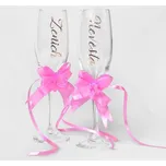 Svatební sada velkých sklenic - Ženich a nevěsta