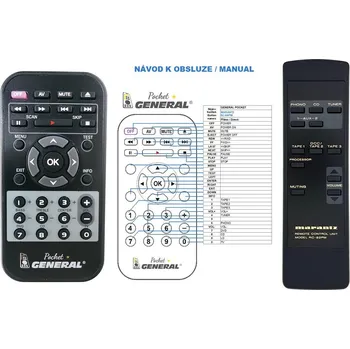 Dálkový ovladač General MARANTZ RC-82PM - náhradní dálkový ovladač
