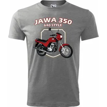 Pánská móda STRIKER Tričko Jawa 350/640 Barva: Šedá, Velikost: M