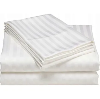 Mirtex Látka ATLAS GRADEL 170/100 Bílá 15mm hotelový pruh šíře 145cm Ceník: METRÁŽ: od 1 metrů