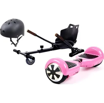 Hoverboard Aboard Hoverboard 6,5" Bluetooth růžový + hoverkart + helma