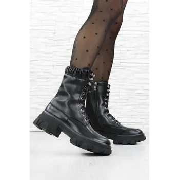 Dámské kozačky Cathay moda Dámské vysoké boty 0302B černá 38