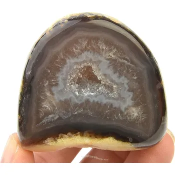 Přírodní kámen Geoda achátu s dutinou 124g