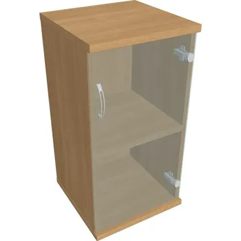 Kancelářský vozík HOBIS skříň policová dvéřová - S 2 40 03 P, dub + doprava zdarma