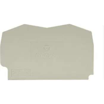 Elektrický konektor Koncová deska modrá pro WKF 2,5mm2 WIELAND 07.312.2153.6