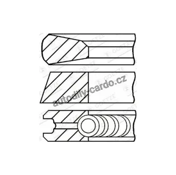Blok motoru Sada pístních kroužků GOETZE 08-785200-00
