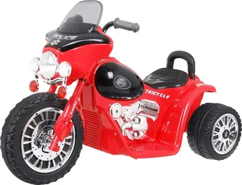 Dětské elektrovozidlo Elektrická motorka Chopper Police červená