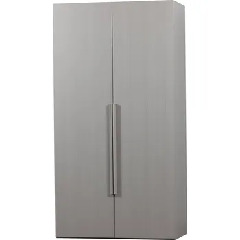 Šatní skříň WOOD Šatní skříň RENS světlá šedá 2 dveře 379570-G