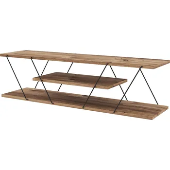 Televizní stolek ASIR Canaz ořech/černý