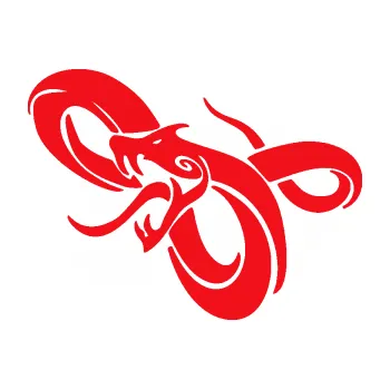 Samolepící dekorace SAMOLEPKA Had 001 levá zmije (10 - červená) NA AUTO, NÁLEPKA, FÓLIE, POLEP, TUNING, VLASTNÍ TEXT, TISK, AUTOSAMOLEPKY.cz, POLEPY, OBRÁZEK, LOGO, SAMOLEPKY