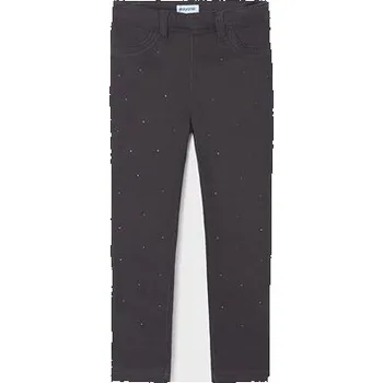 Dívčí kalhoty dětské džegíny teplejší šedé Mayoral 4761-62 velikost 122