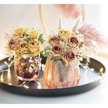 umělá květina Weltbild Sušené růže, 10 ks, růžové 842150