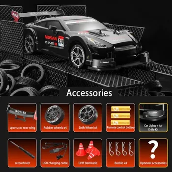 RC model Čína Vysokorychlostní driftovací auto na dálkové ovládání Varianta: GTR 3B (3 baterie), Barva: Černá