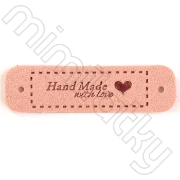 Nášivka Nášivka handmade koženka růžová