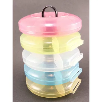 Úložný box Plastový organizér - mix barev - rozměr 12 cm x 19 cm