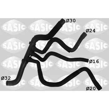 Motor automobilu Hadice chladiče SASIC 3404122
