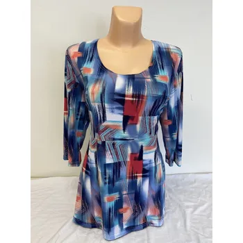 Dámská tunika Dámské halenky, Barva Modrá, Velikost XXL 48, Materiál 98% Polyester 2% Lycra