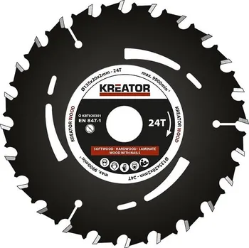 Pilový kotouč KREATOR Pilový kotouč pro ponorné pily 135mm, 24T KRT020301