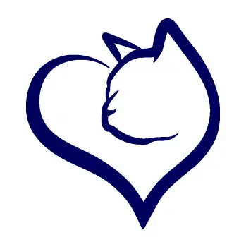 Samolepící dekorace SAMOLEPKA Kočka 027 levá v srdíčku (23 - tmavě modrá) NA AUTO, NÁLEPKA, FÓLIE, POLEP, TUNING, VLASTNÍ TEXT, TISK, AUTOSAMOLEPKY.cz, POLEPY, OBRÁZEK, LOGO, SAMOLEPKY