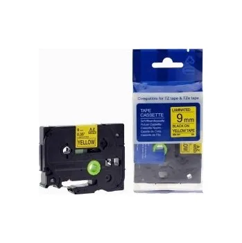 Pásek do tiskárny Kompatibilní páska s Brother TZ-621 / TZe-621 9mm x 8m, černý tisk / žlutý podklad