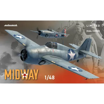 Plastikový model Eduard 1/48 F4F-3 a F4F-4 Wildcat - MIDWAY DUAL COMBO (Limited edition)