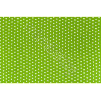 Hvězdy 1,5cm na zelené úplet