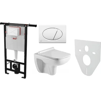 Alcaplast AM102/1120 Jádromodul komplet do bytových jader se závěsným WC RIMLESS Adatto