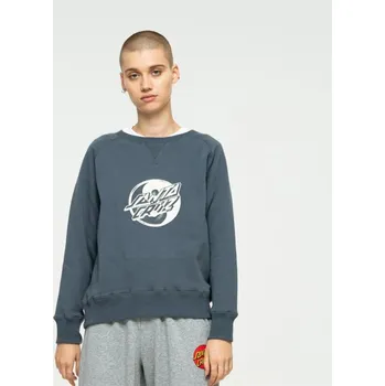 Pánská mikina SANTA CRUZ mikina - Yin Yang Dot Front Crew Pewter (PEWTER) velikost: 6