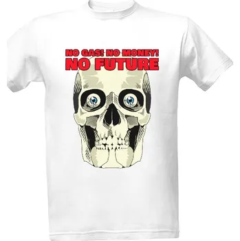 Pánská móda Tričko s potiskem Lebka No Gas pánské