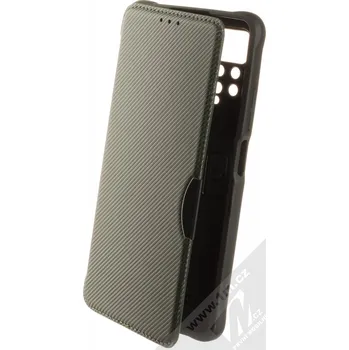 Pouzdro na mobilní telefon 1Mcz Razor Book flipové pouzdro pro Xiaomi Redmi Note 11 Pro 4G (Global version), Redmi Note 11 Pro 5G (Global version) tmavě zelená (dark green)