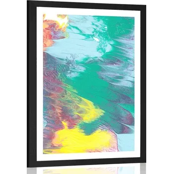 Plakát Dovido Plakát s paspartou abstrakce v pastelových barvách