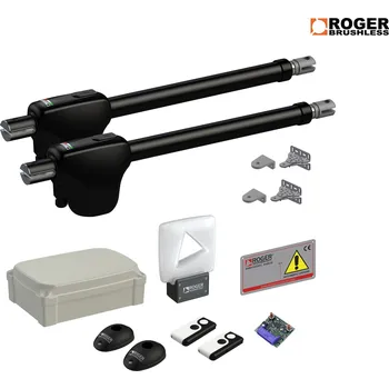 Pohon brány ROGER Brushless KIT MONOS4 Brushless pohony pro křídlové brány do 4m křídla