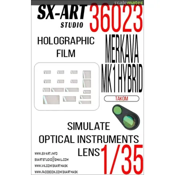 Plastikový model SX-ART 1/35 Holographic film MERKAVA MK.1 Hybrid (TAKOM)
