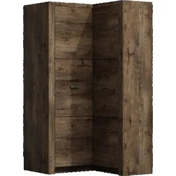 Šatní skříň Rohová skříň Indianapolis I-14 JASAN TMAVÝ 90 x 106 cm